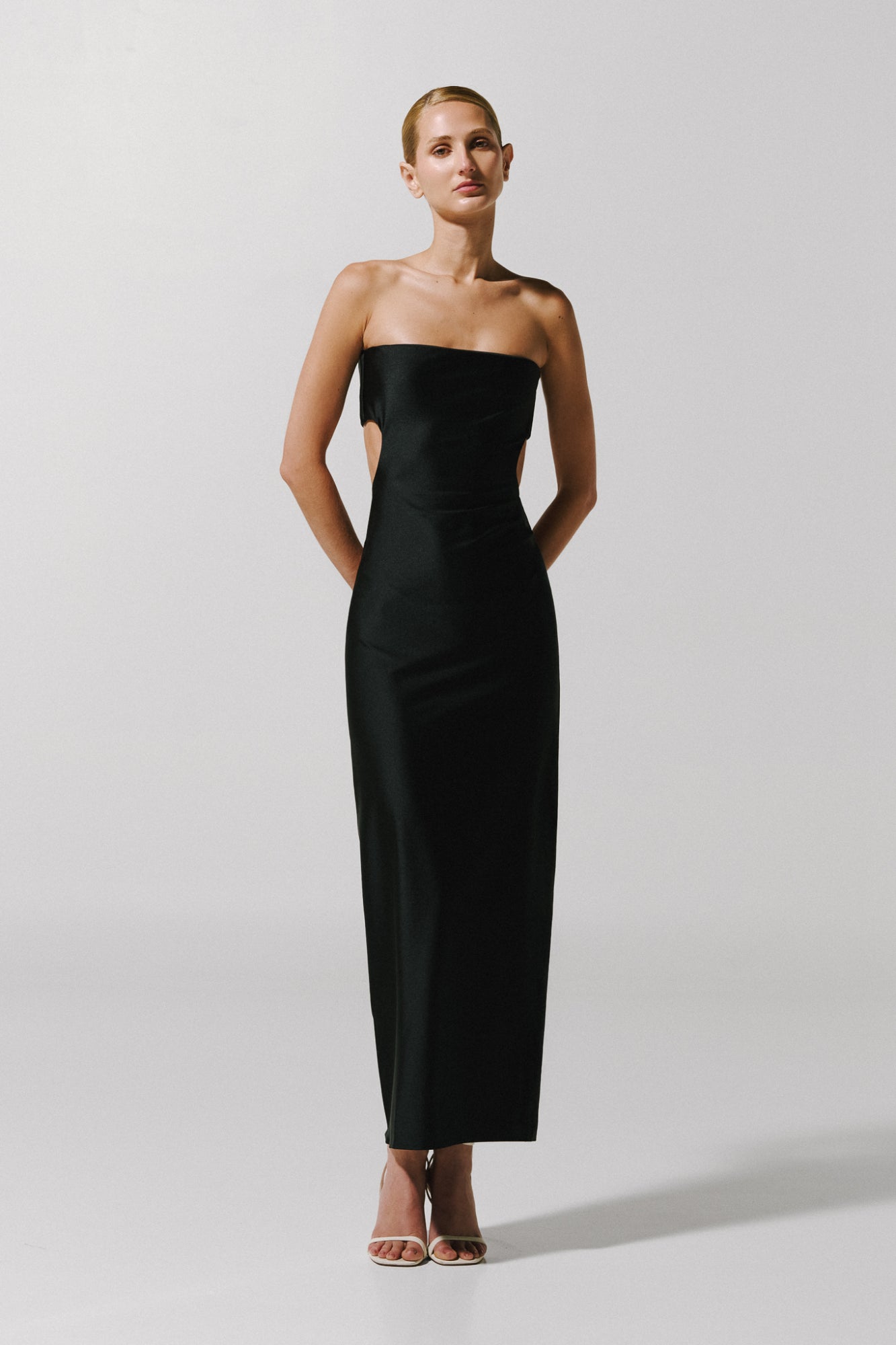 Mambo Maxi Dress Black in Lycra
