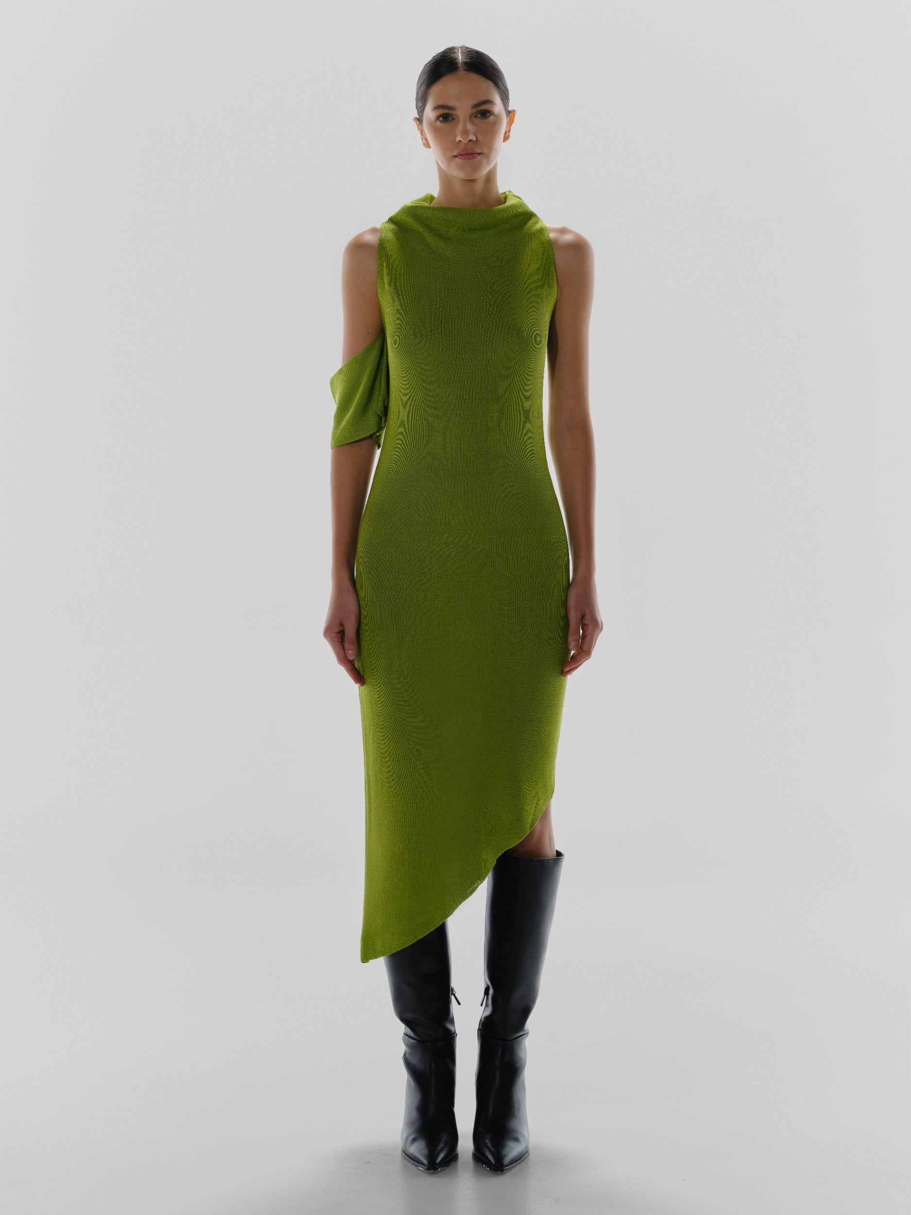 Vestido Midi Alba en Verde - Fall Winter 23 BAOBAB Vestido Midi Alba en Verde - Fall Winter 23 BAOBAB