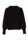 Sweater Akila de Baobab, vista lateral con caída fluida y textura visible.