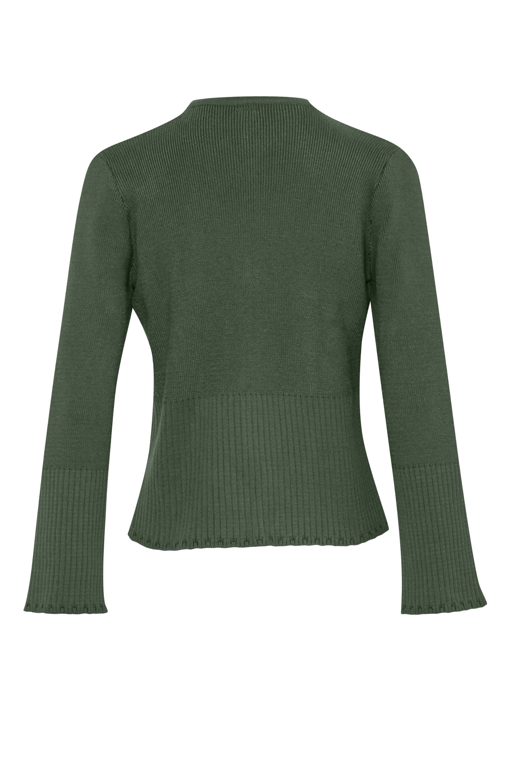 Sweater Meraky de Baobab, vista lateral con mangas largas y caída fluida.