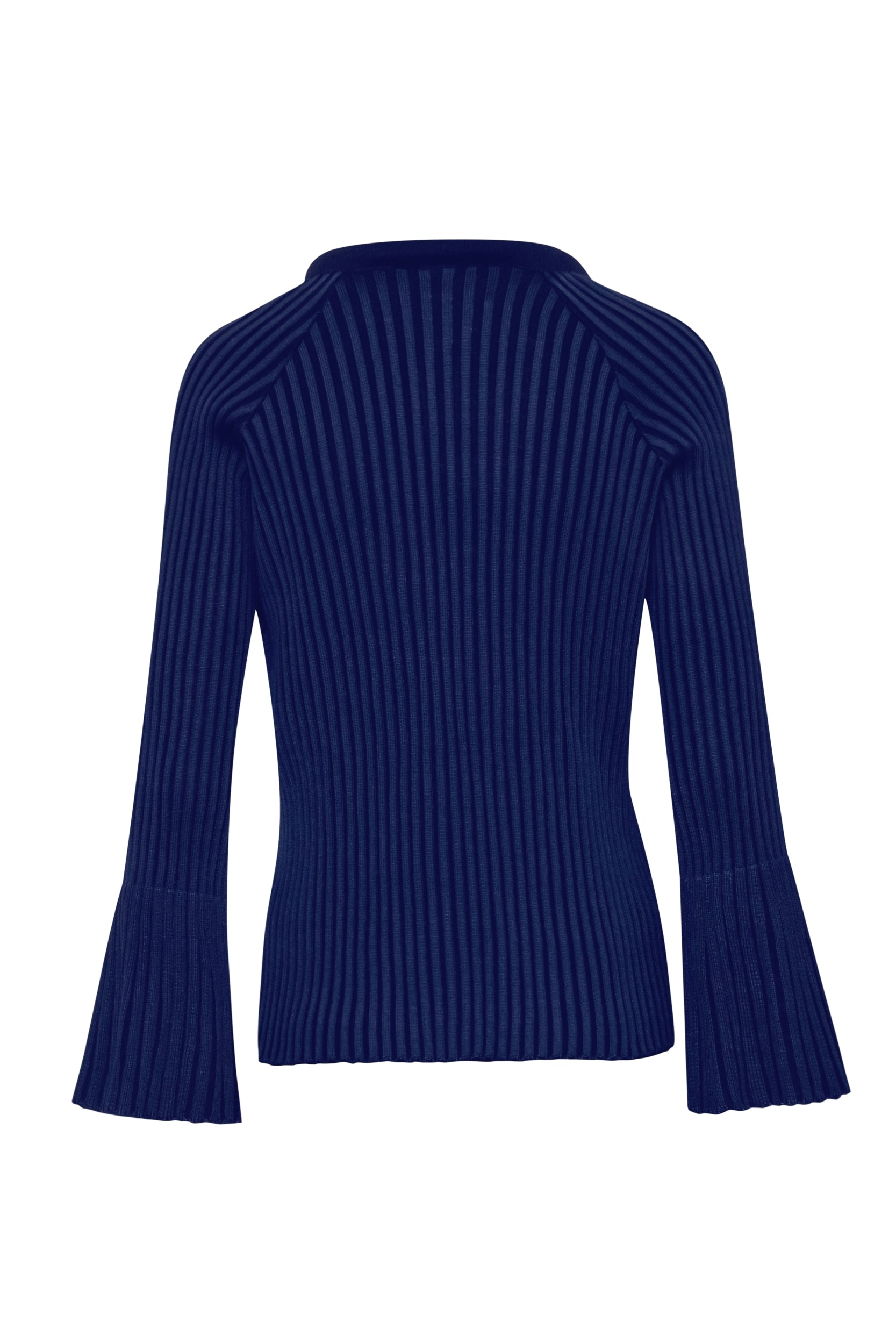 Sweater Lotus de Baobab, vista lateral con caída fluida y textura visible.