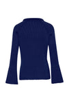 Sweater Lotus de Baobab, vista lateral con caída fluida y textura visible.