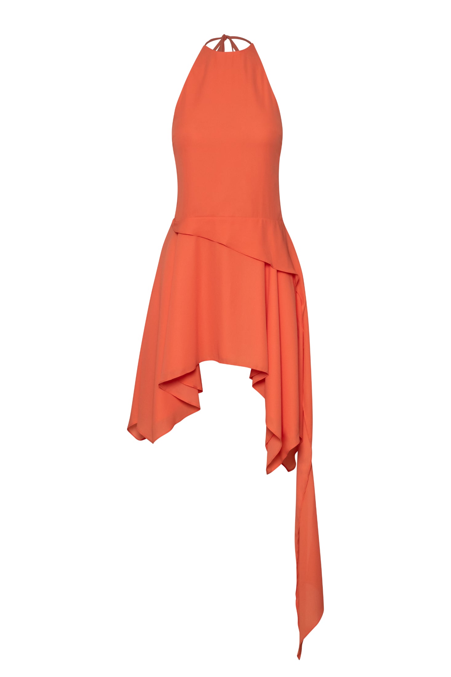Vestido Mini Lorenza Naranja en Chifn - Spring Summer 26 BAOBAB Vestido Mini Lorenza Naranja en Chifn - Spring Summer 26 BAOBAB
