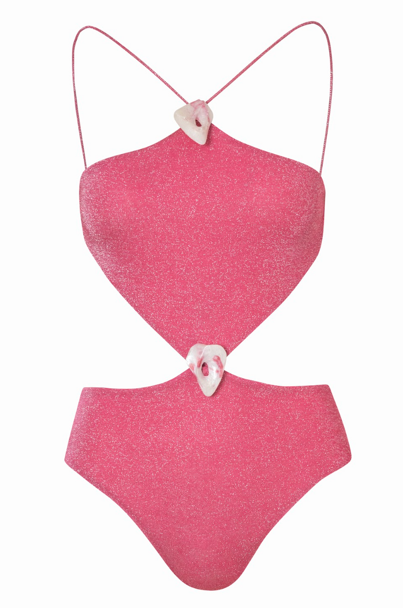 Kira Glossy One Piece Roseate