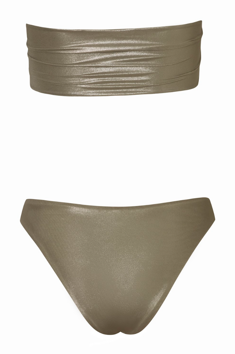 Jasmine Mesh Top Brass